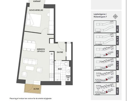 2 værelses lejlighed i Risskov