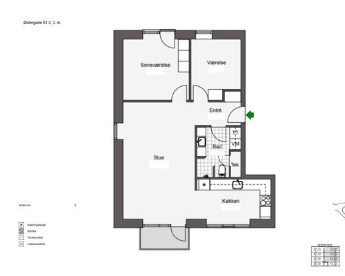 3 værelses lejlighed i Odense C