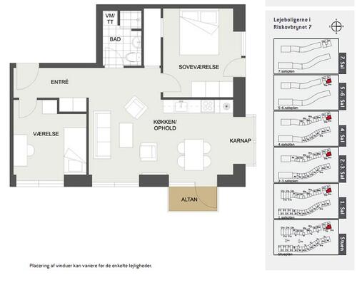 3 værelses lejlighed i Risskov