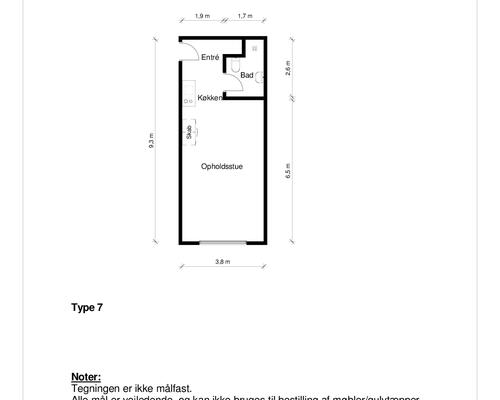 1 værelses lejlighed i Aalborg