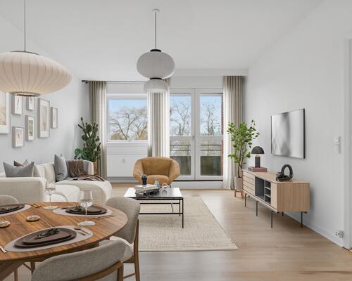 Bo i gågaden med den smukkeste udsigt