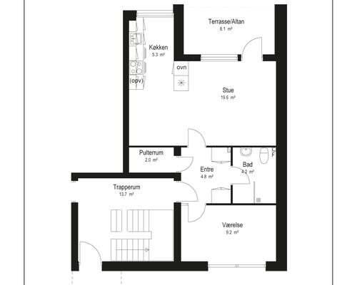 2 værelses lejlighed i Løgstør