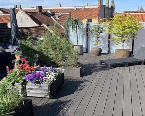 Unik lejlighed med stor privat terrasse, i hjertet af København