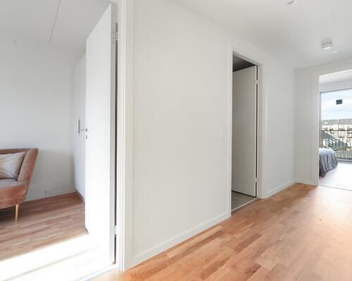 Stuelejlighed med privat terrasse