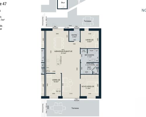 4 værelses hus i Odder