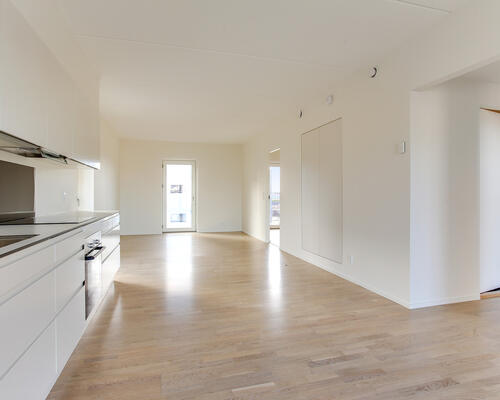 Utrolig flot stor 2 værelses lejlighed på 76 m² beliggende i flot nyere ejendom.