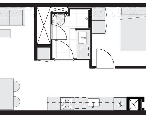 2-værelses lejlighed i Erdahus