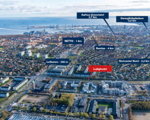 1-værelses lejlighed i Århus N