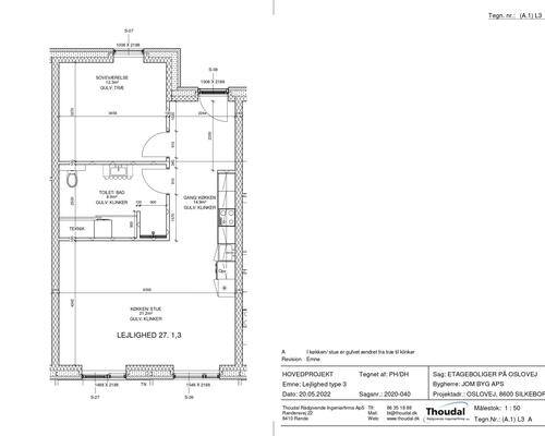 1 værelses lejlighed i Silkeborg