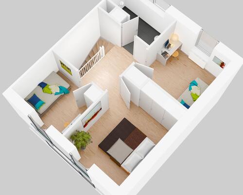 4 værelses rækkehus på 96 m²