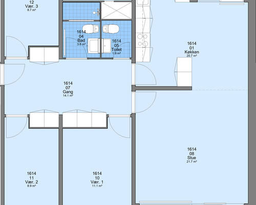 5 værelses lejlighed i Esbjerg Ø