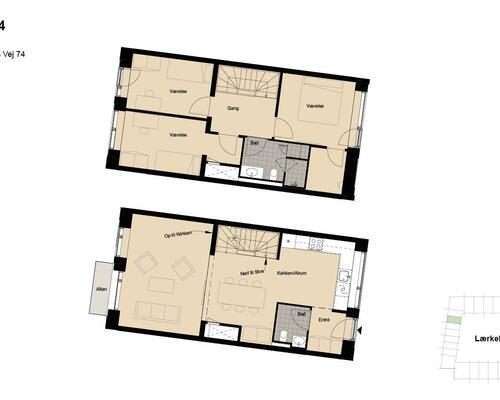 4 værelses lejlighed i København SV