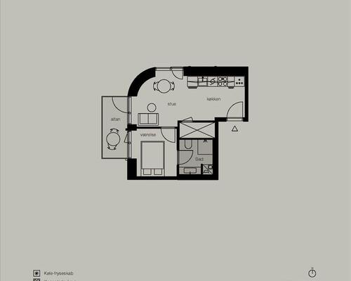 2 værelses lejlighed i København Ø