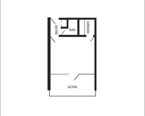 1 værelses lejlighed i Herning