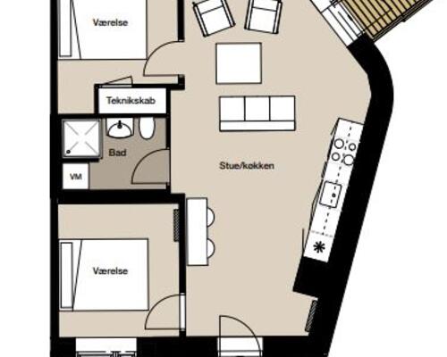 3 værelses lejlighed i Aalborg