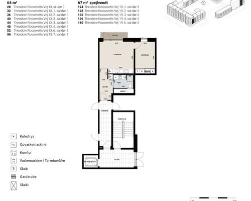 2 værelses lejlighed i København SV