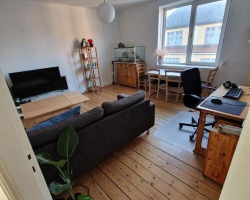 God 2 værelses lejlighed midt i byen