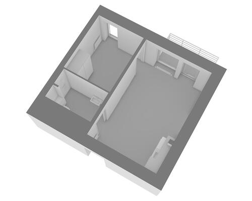 2-værelses studiebolig i Idrætsbyen