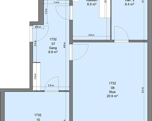 3 værelses lejlighed i Randers NØ