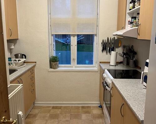 Stor 3. værelses stuelejlighed