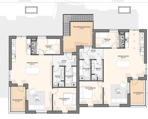 2 værelses lejlighed i Silkeborg