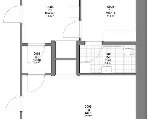 2 værelses lejlighed i Haderslev