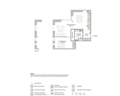 2 værelses lejlighed i Risskov