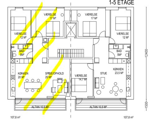 4 værelses lejlighed i København N