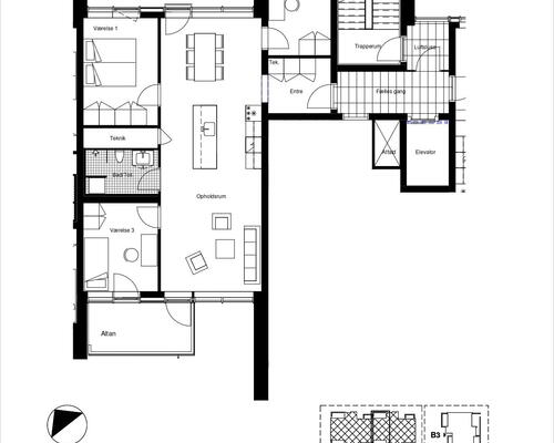 4 værelses lejlighed i Århus C