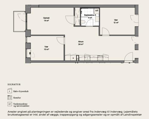 3 værelses lejlighed i Århus N