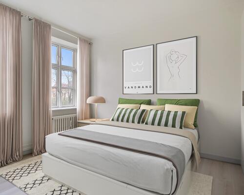 Moderne lejlighed i rolige omgivelser