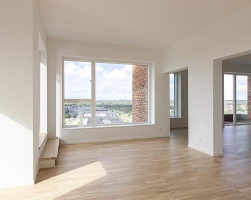 Unik penthouselejlighed med udsigt over Hillerød