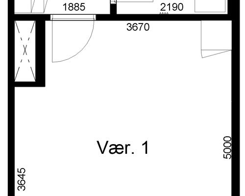 1 værelses lejlighed i Skanderborg