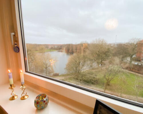 Hyggelig 2-værelses lejlighed med udsigt til Østre Anlæg