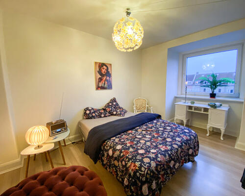 Hyggelig 2-værelses lejlighed med udsigt til Østre Anlæg