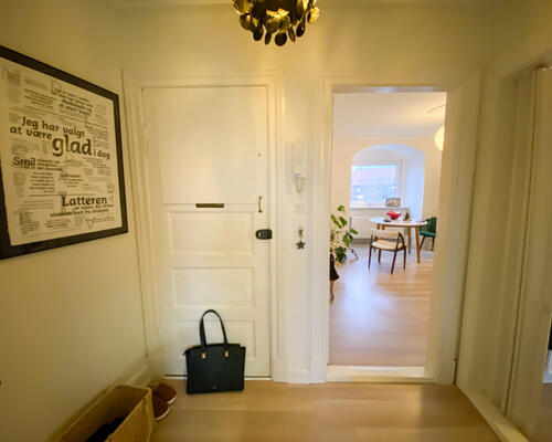 Hyggelig 2-værelses lejlighed med udsigt til Østre Anlæg