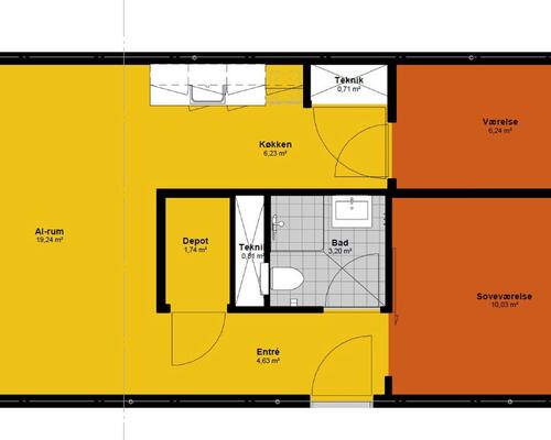 2 værelses lejlighed i Odense C