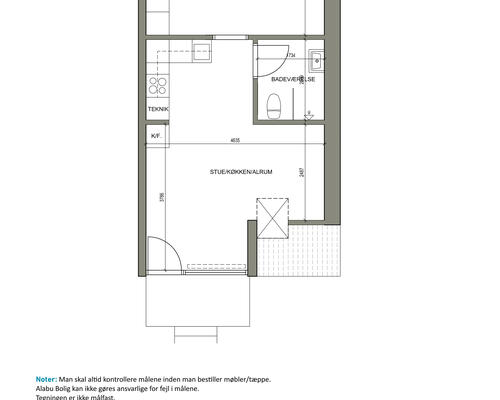 2 værelses lejlighed i Aalborg