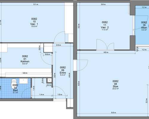 3 værelses lejlighed i Randers SV