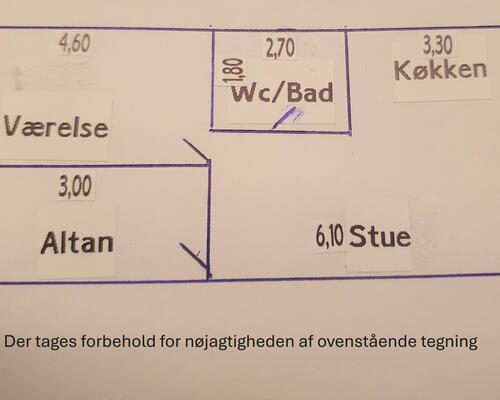 Dejlig 2-værelses lejlighed med terrasse