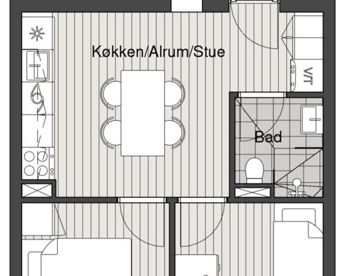 3 værelses lejlighed i Århus N