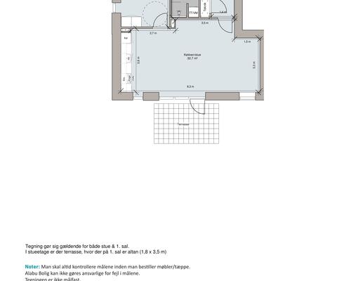 2 værelses lejlighed i Gistrup