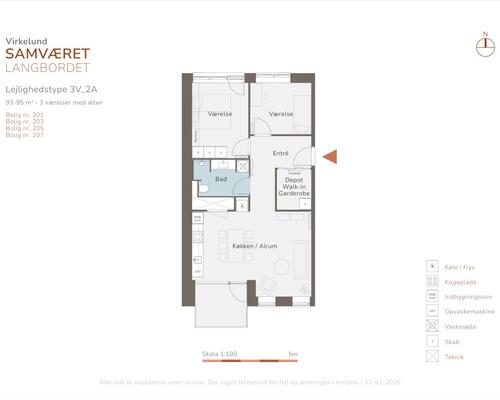 3 værelses lejlighed i Albertslund