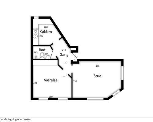 2 værelses lejlighed i Aalborg