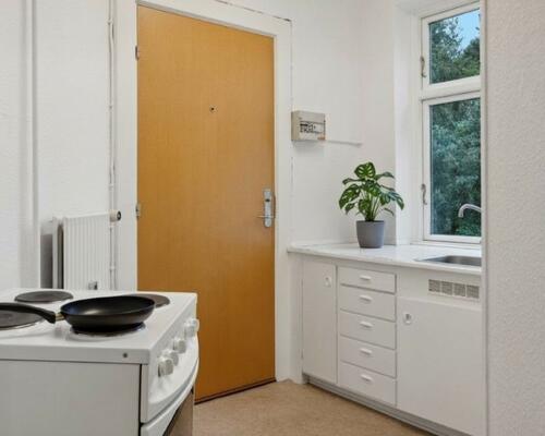 Lys 2-værelses med plankegulve og grøn udsigt – 59 m2 tæt på park og transport