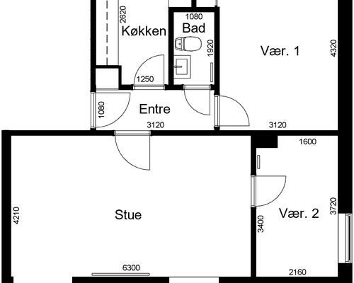 3 værelses lejlighed i Skive