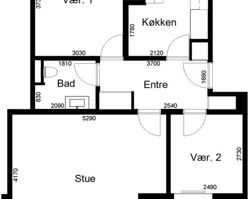 3 værelses lejlighed i Skive