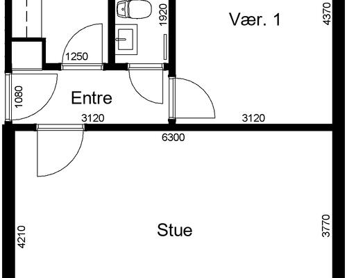 2 værelses lejlighed i Skive