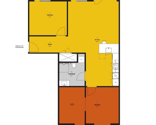 2 værelses hus i Odense SV