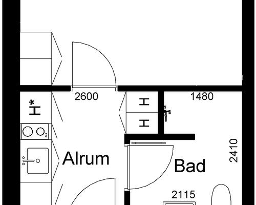 1 værelses lejlighed i Sindal